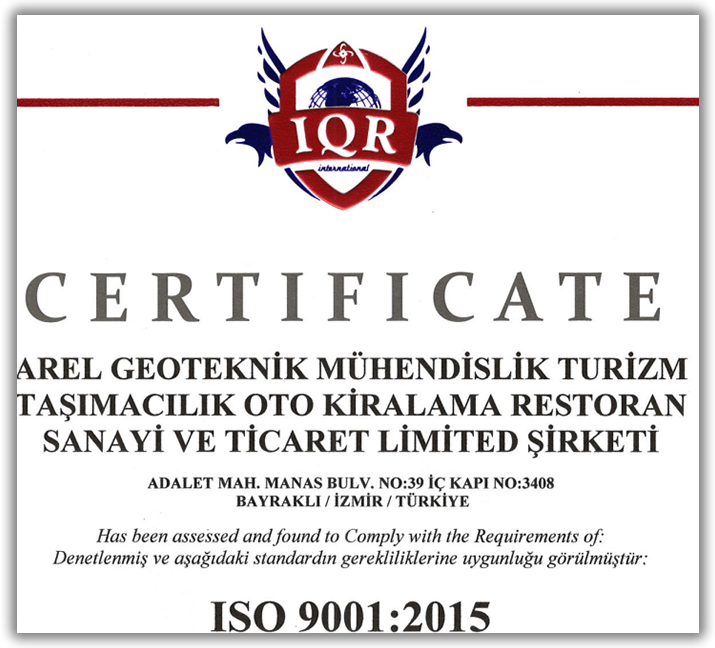 ISO 9001 Sertifikası